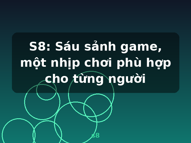 S8: Sáu sảnh game, một nhịp chơi phù hợp cho từng người - s8 S8: Sáu sảnh game, một nhịp chơi phù hợp cho từng người - s8